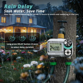QUOBAS rain delay indicator demonstrates water-saving feature in wet weather