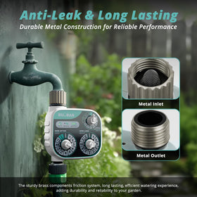 QUOBAS dial auto mode demonstrates automatic lawn watering