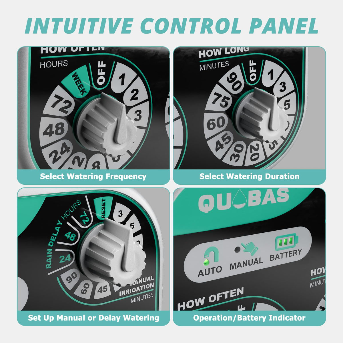 QUOBAS waterproof battery compartment supports outdoor reliability