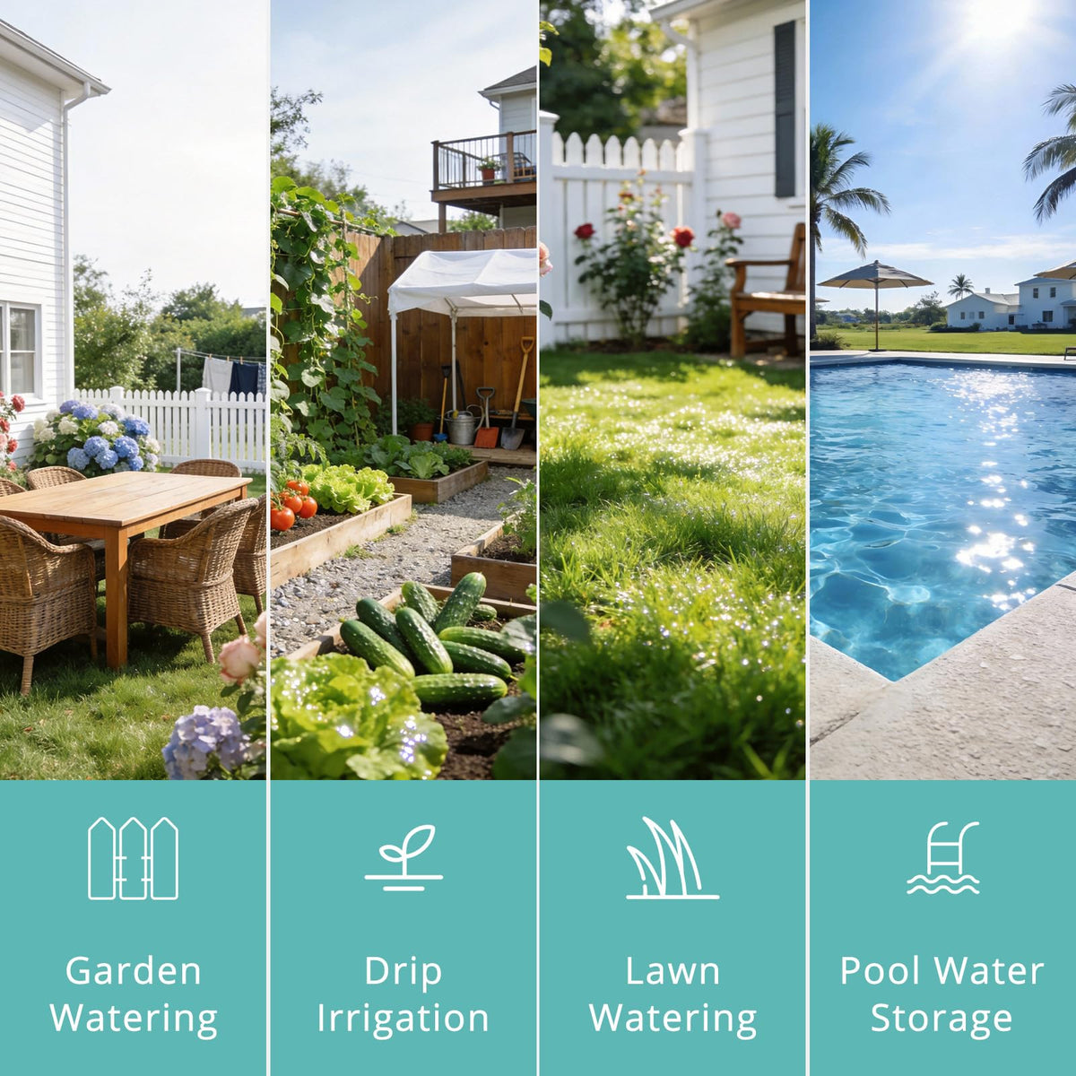 QUOBAS sprinkler timer multi-purpose versatile watering hub for drip, pool, and more.