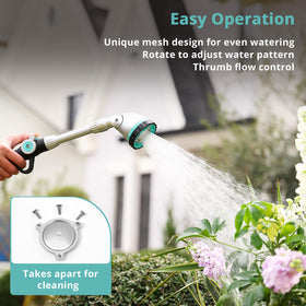 QUOBAS thumb-control wand enables one-handed operation.