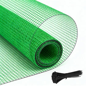 Quobiad Garden Fence roll unrolled for garden barrier setup against animals.