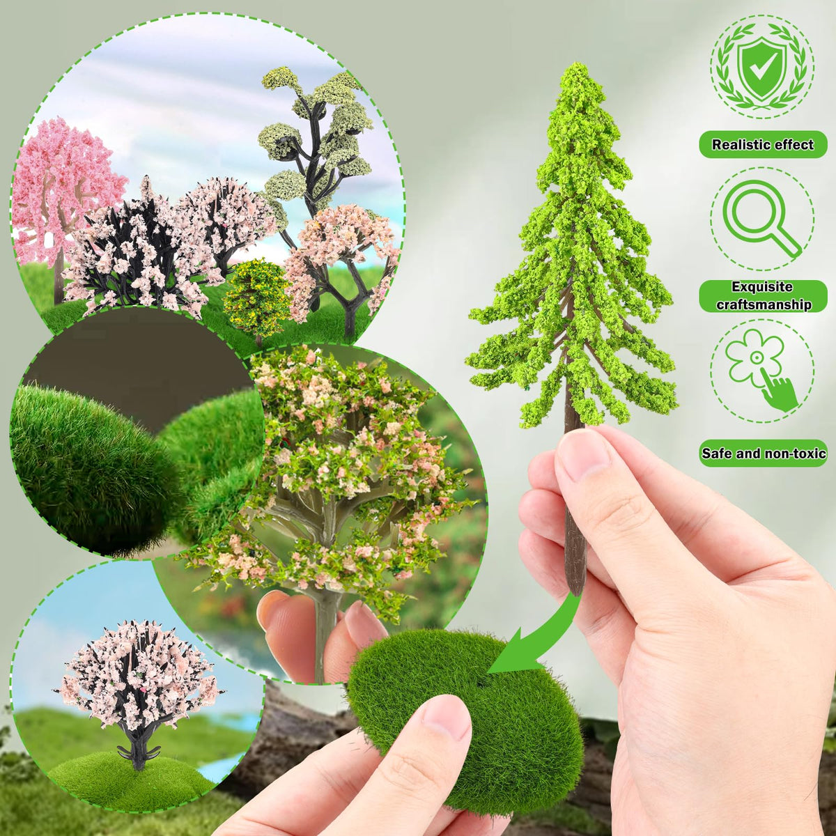 QUOZUO colourful trees add charm to DIY decorations