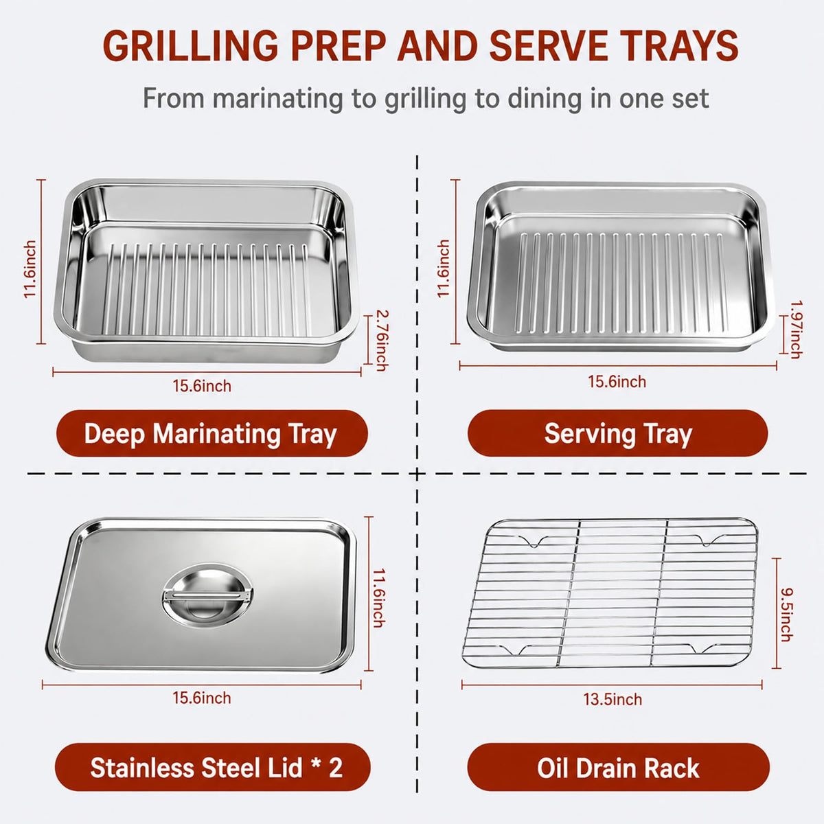 QURAS deep marinade tray in use for thorough raw meat soaking