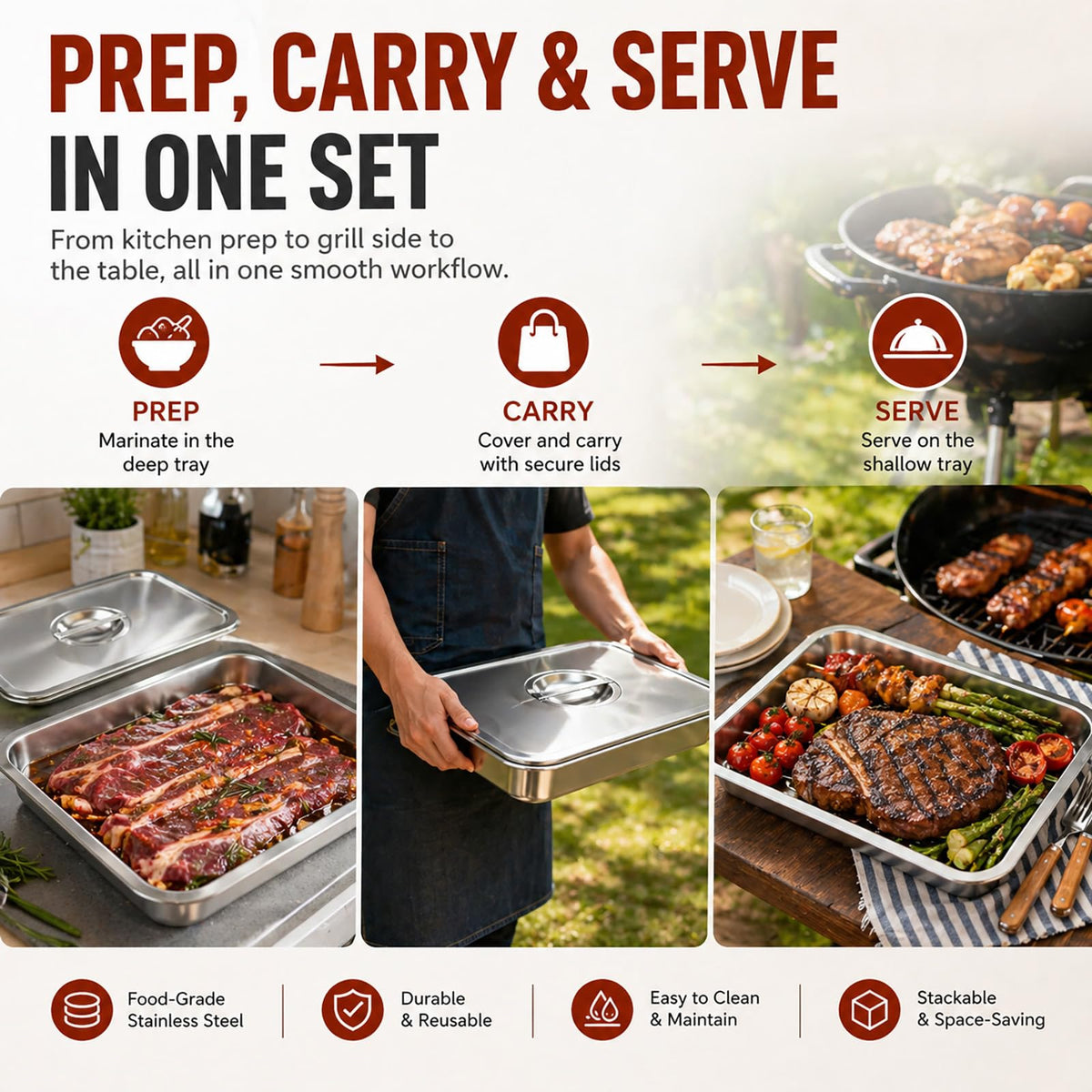 QURAS lids protect food during fridge storage and outdoor transport