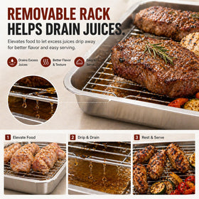 QURAS stackable design keeps kitchen neat after grilling