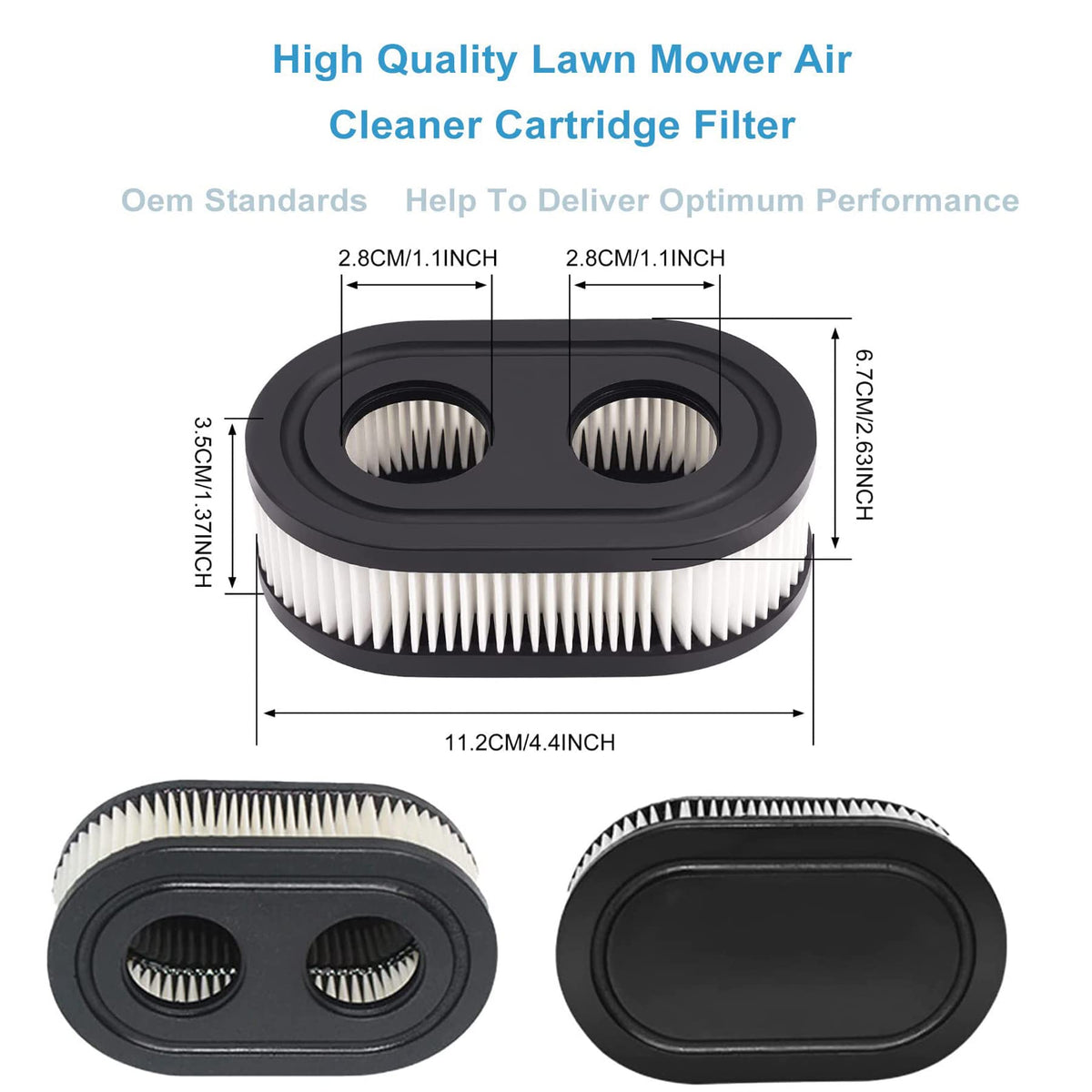 quskay 593260 replacement pack includes two filters for easy swap