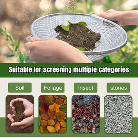 QUTIING ergonomic handle setup enables comfortable sifting in DIY projects