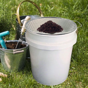 QUTIING gravel and dirt sifter supports precise particle separation in yards