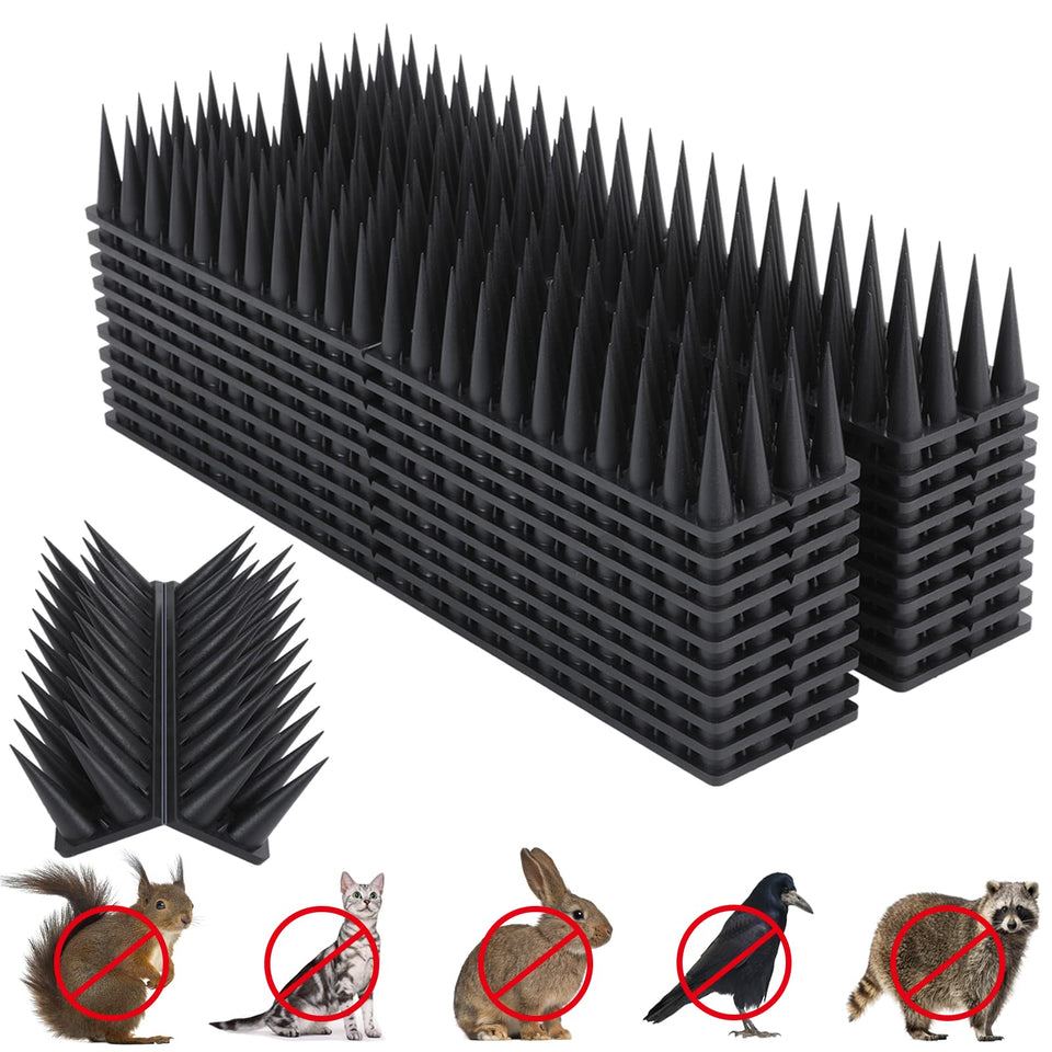 Quunoot Bird Spikes 20-pack packaging for outdoor deterrence against birds.
