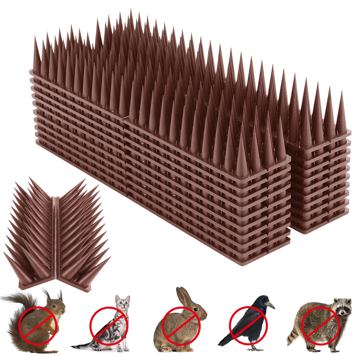 Quunoot Bird Spikes 20 Pack packaging ready for outdoor use.