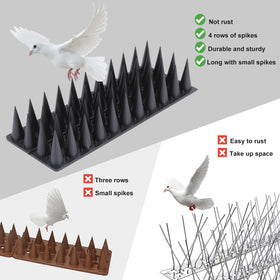 Quunoot Bird Spikes made of ABS resist weather for long-term use.