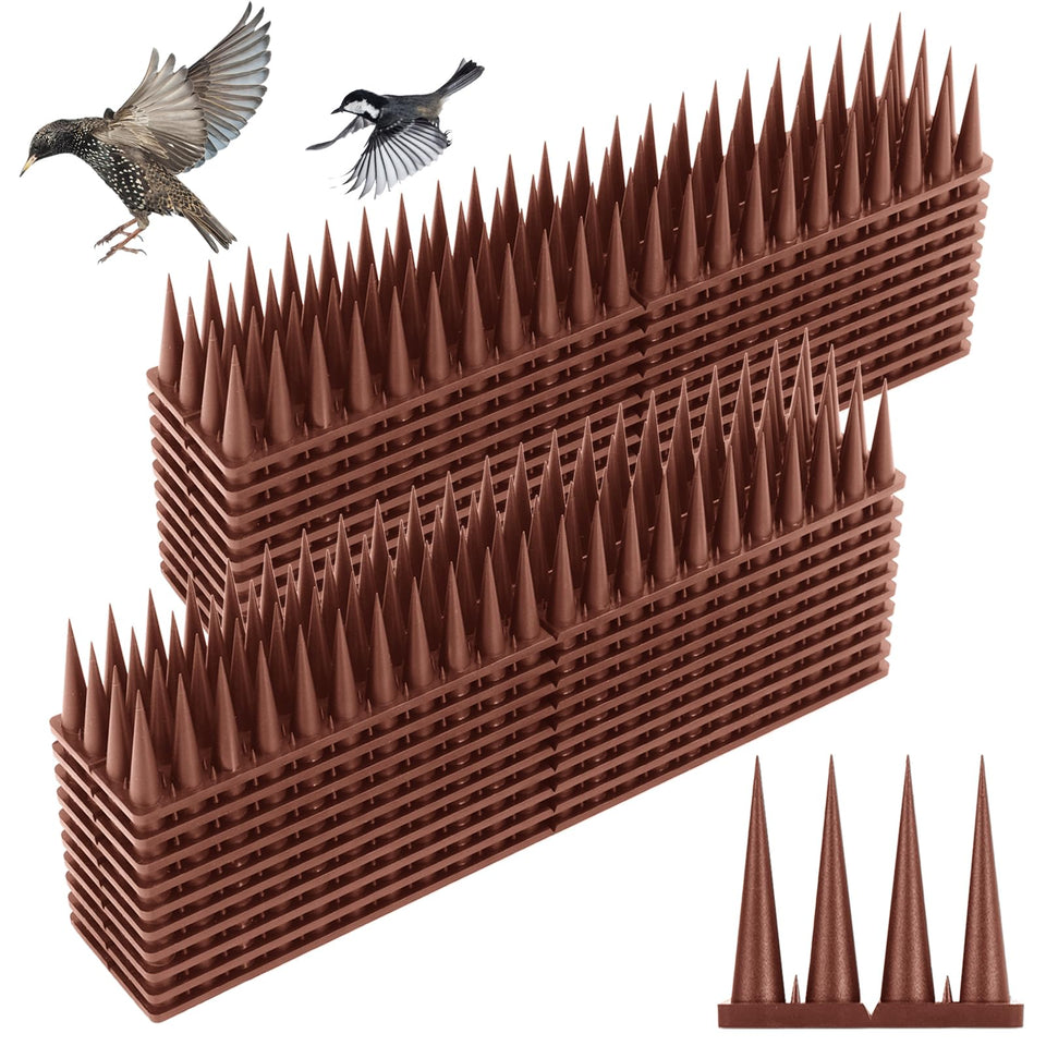 Quunoot Bird Spikes, full-strip assembly, expands coverage for outdoor ledges and fences.