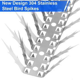 Quunoot stainless steel spikes endure weather for durable exterior protection
