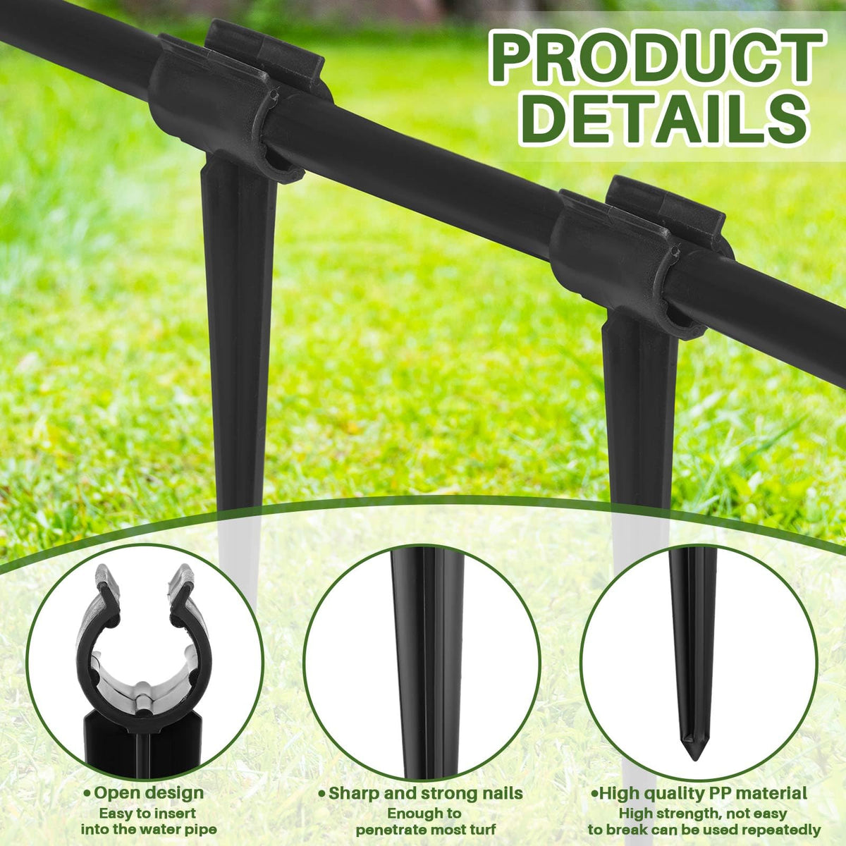 Quzzil tapered stake enables easy installation into soil