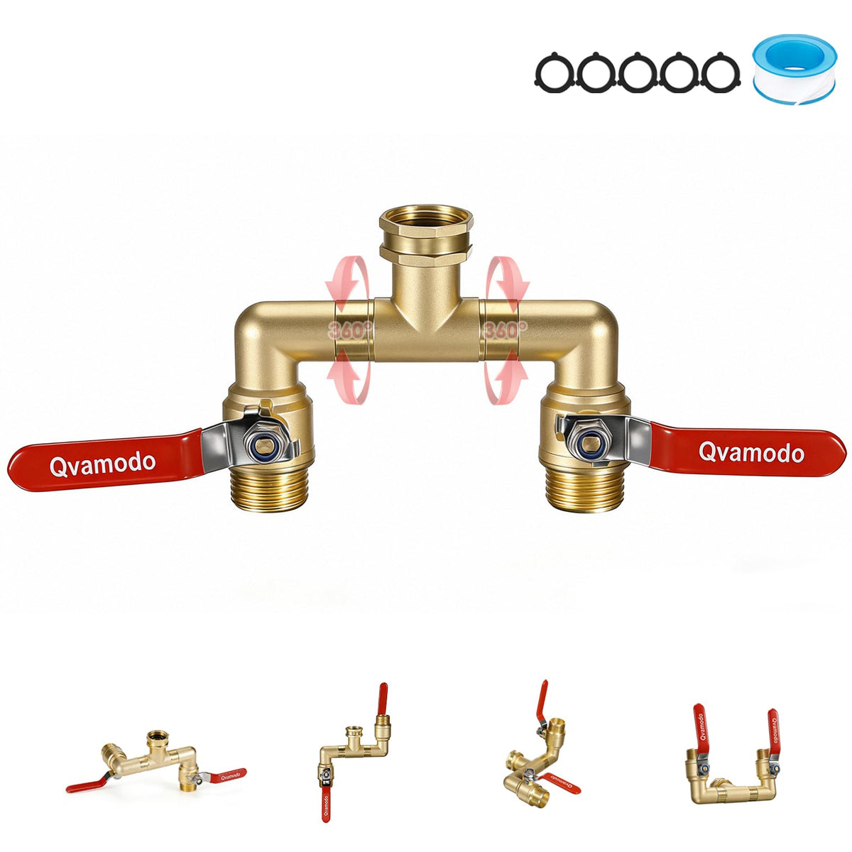 Qvamodo corrosion-resistant splitter maintains pressure during heavy use.