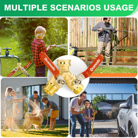 Qvamodo outdoor twin outlets support simultaneous watering and cleaning tasks