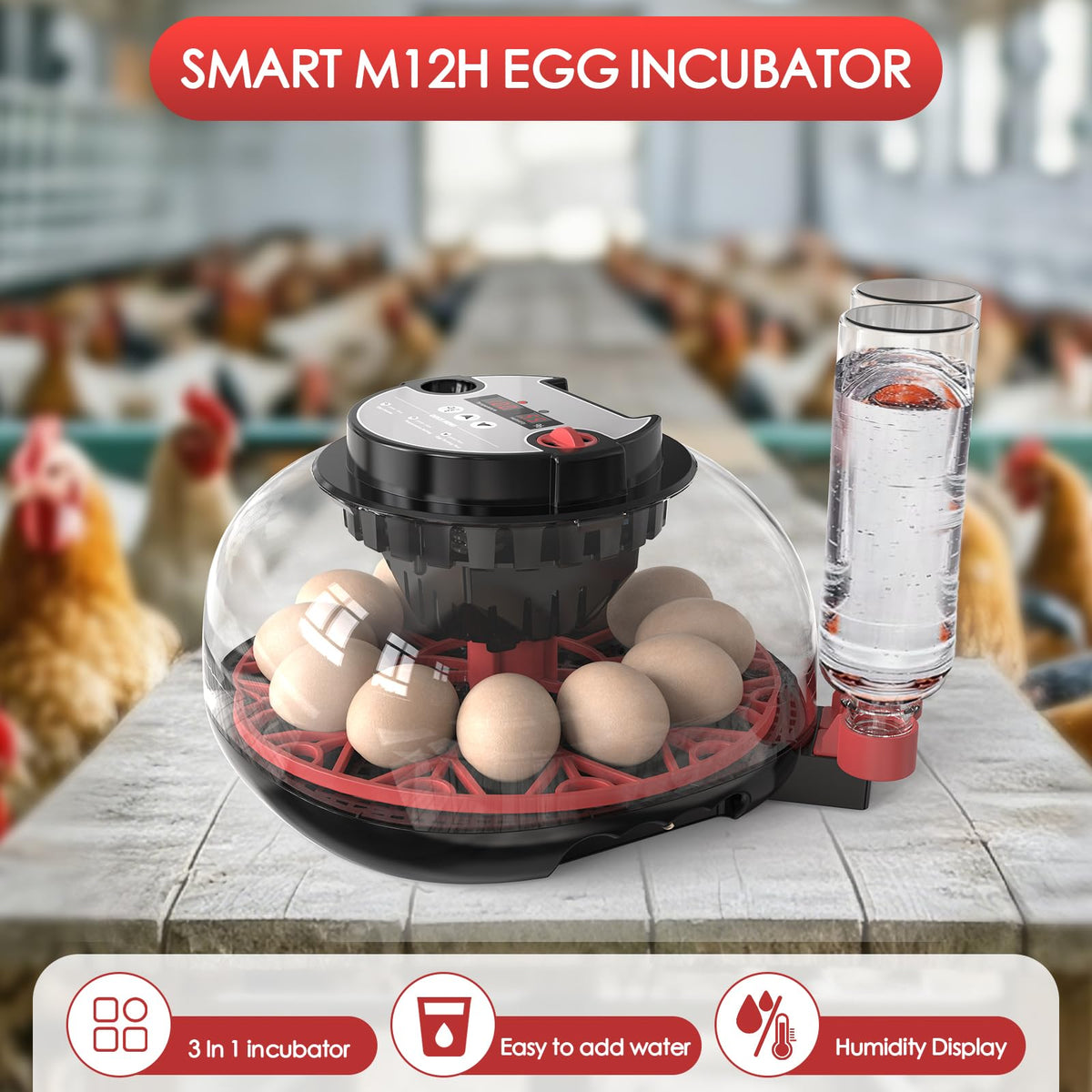 QVKHPCL incubator showing PID temperature control for stable incubation.
