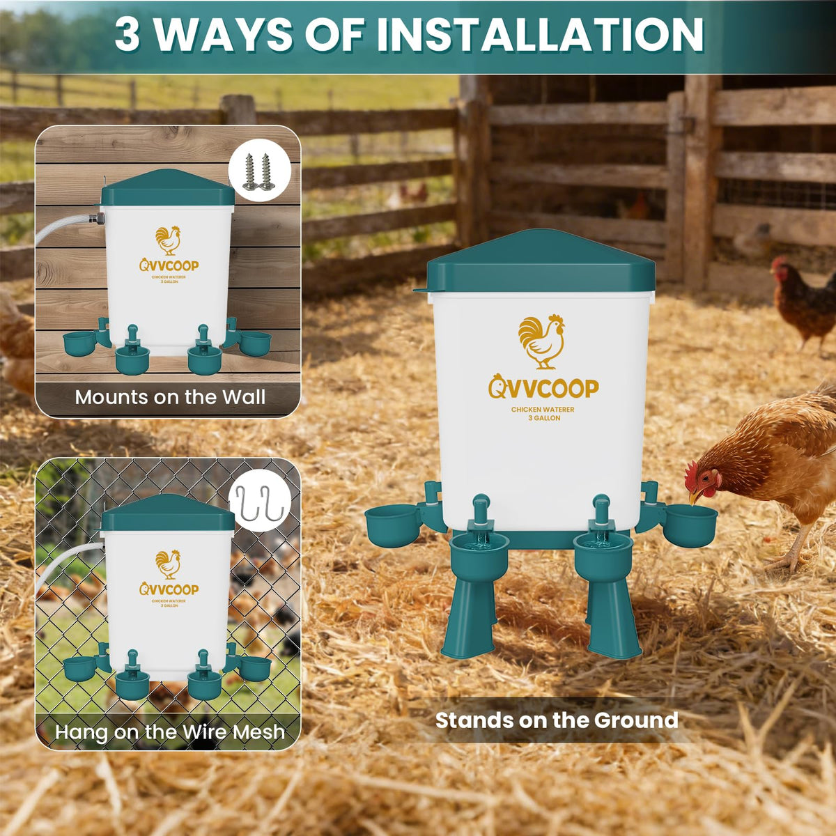 QVVCOOP float valve with filter maintains steady flow and filters debris.