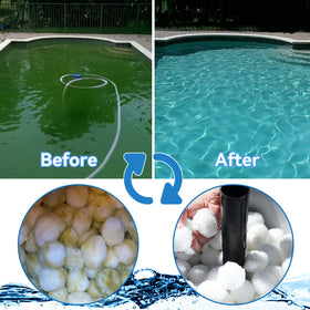 QwayHome balls suit pools, aquariums, hot tubs, and water systems.