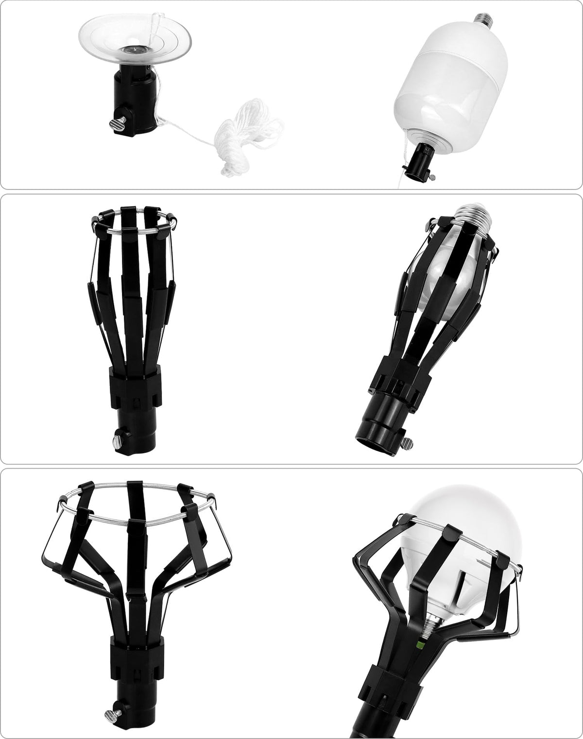 QWORK bulb changer kit easy-to-use design improves bulb changes.
