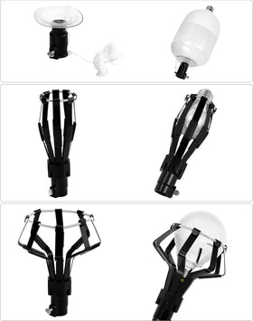 QWORK bulb changer kit easy-to-use design improves bulb changes.