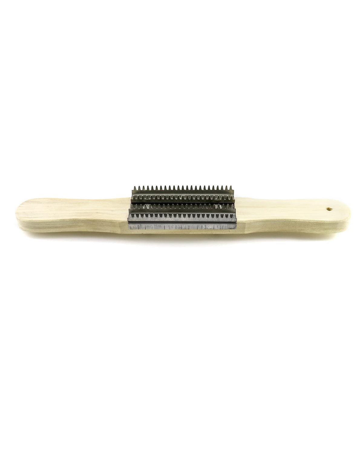 QWORK ergonomic handheld polishing rake designed for controlled cleaning.