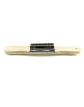 QWORK ergonomic handheld polishing rake designed for controlled cleaning.