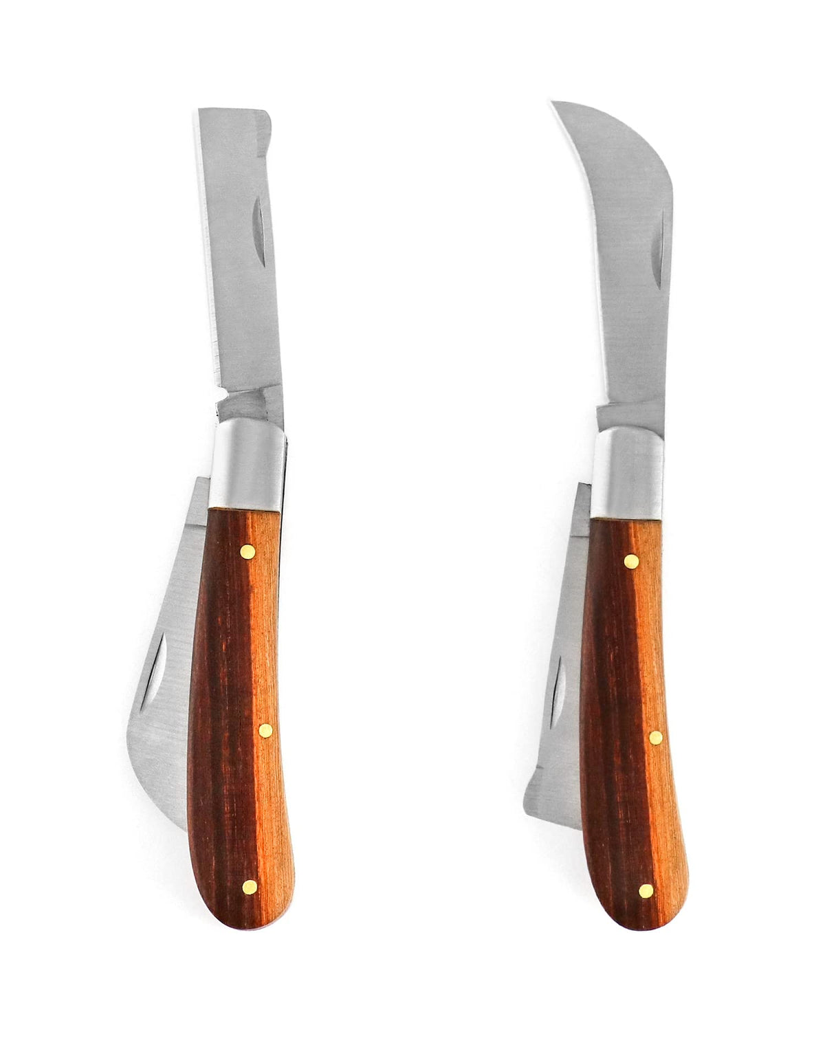 QWORK grafting cutter wooden handle offers comfortable grip during long sessions.