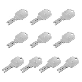 QWORK ignition keys 10-pack for 166 code, ideal for rapid replacements.