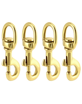 QWORK leather craft brass clip adds durable hardware to projects
