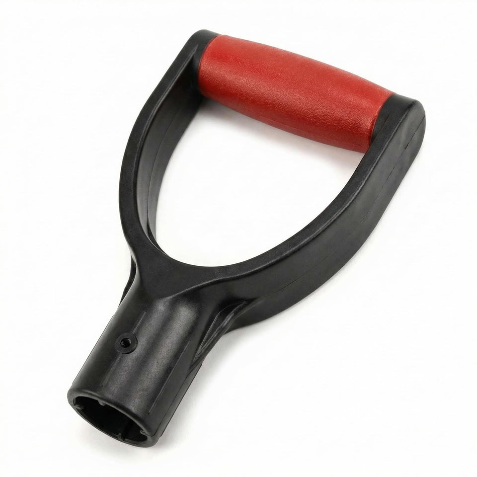 QWORK plastic spade D-grip handle assembly for easier digging and lasting durability.