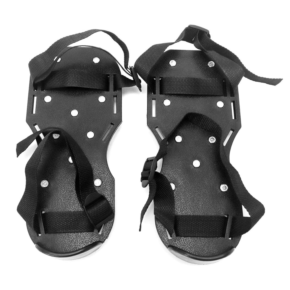 QWORK Spiked Shoes showing 1-inch spikes for epoxy floor work