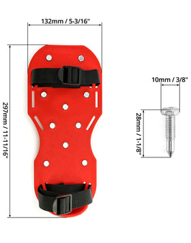 QWORK spiked shoes show 1 inch spikes for traction