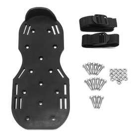 QWORK Spiked Shoes in black color for a professional look