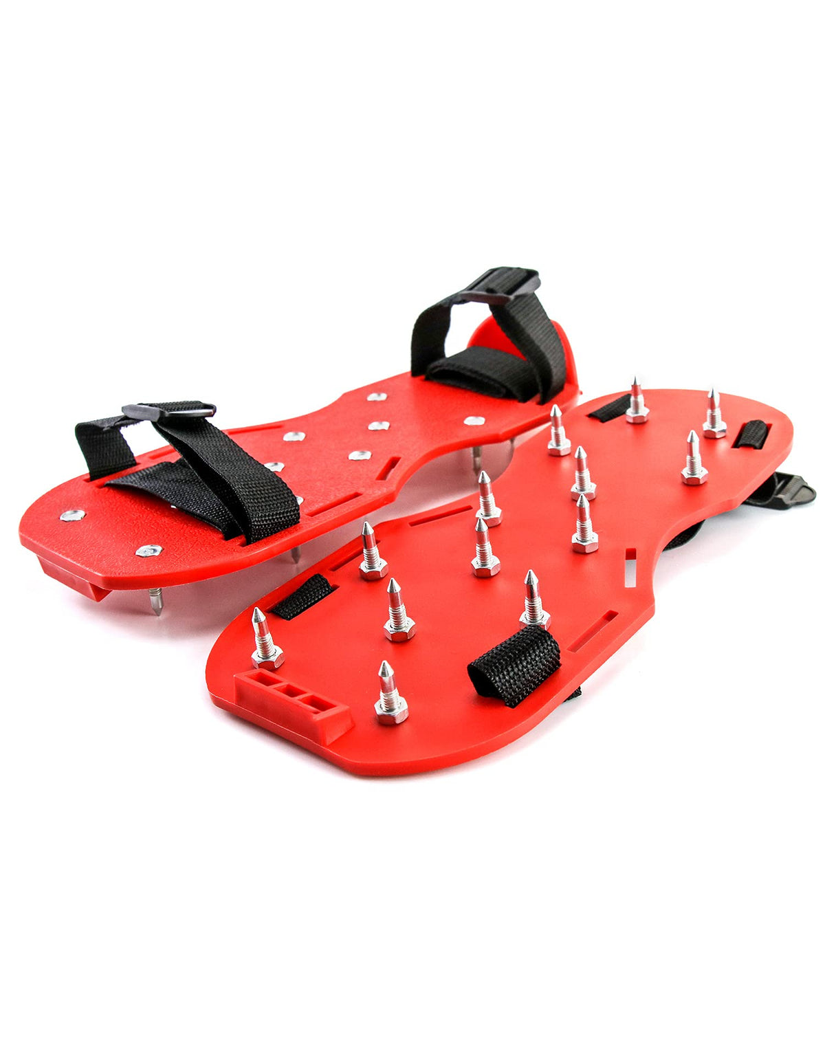 QWORK spiked shoes for epoxy floor installation with 1 inch spikes