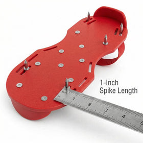 QWORK spiked shoes ideal for overlays and cover installation