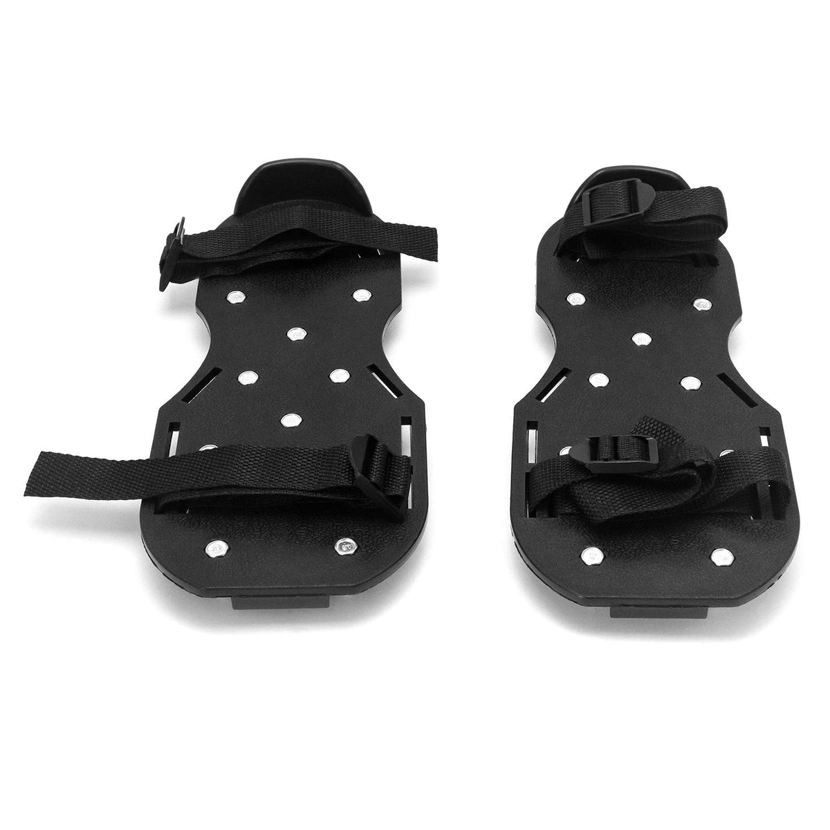 QWORK Spiked Shoes featuring a snap-lock buckle for secure fitting