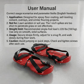 QWORK spiked shoes snap-lock buckle system for quick wear