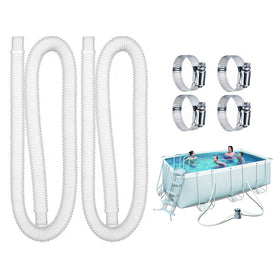 Qytuiok pool filter hose, 59 inches long, 1.25 inches diameter for steady water flow.