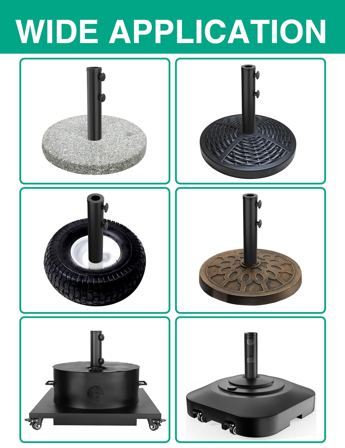QZER PVC sleeve 32 mm fits smaller poles securely.