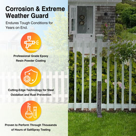 QZXRKEJI Versatile fence-support kit fits gates, posts, and garden structures.