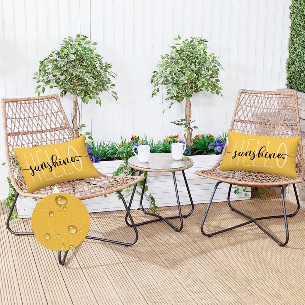RABUSOFA durable waterproof polyester-linen fabric for all-weather use.