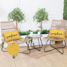 RABUSOFA durable waterproof polyester-linen fabric for all-weather use.