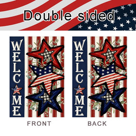RABUSOFA independence day flag for porch or yard display