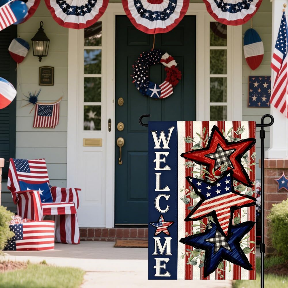 RABUSOFA stars and stripes flag outdoor decor for porch or yard