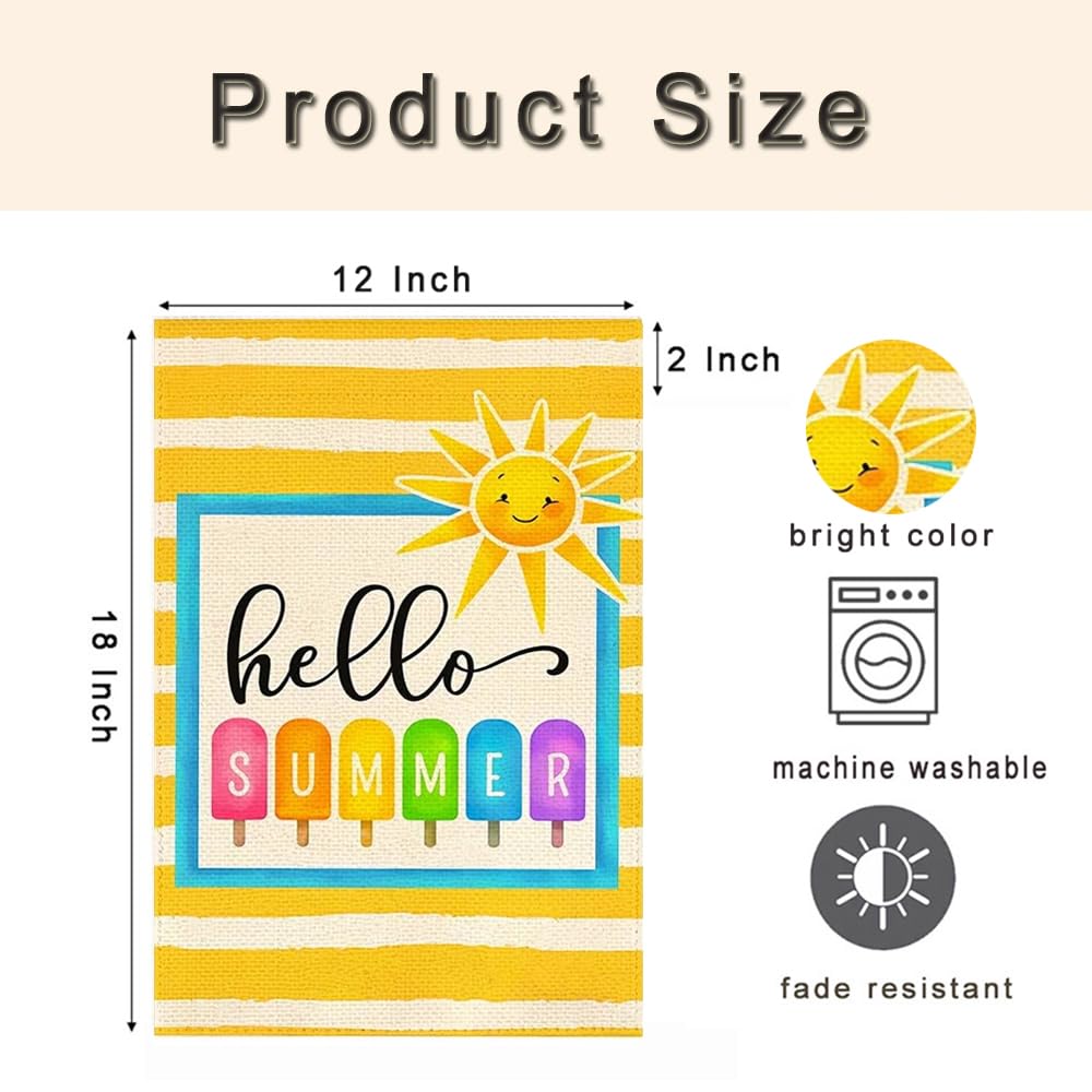 RABUSOFA weather-resistant burlap flag enduring sun and heat while maintaining color