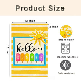 RABUSOFA weather-resistant burlap flag enduring sun and heat while maintaining color