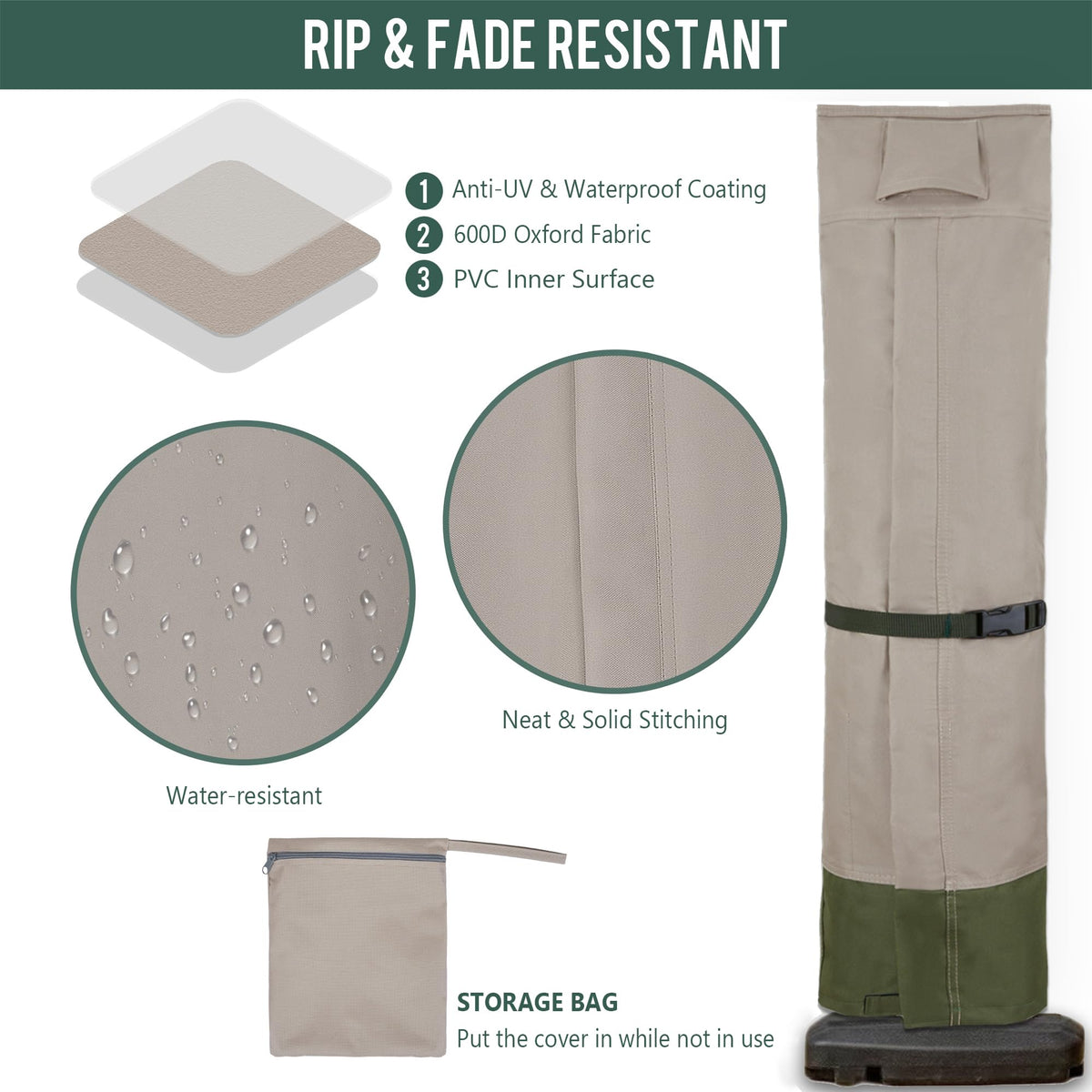 Rachmi air vents improve airflow, reducing moisture buildup under the cover.
