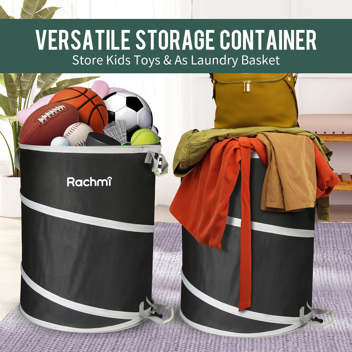Rachmi four-handles design makes carrying easy